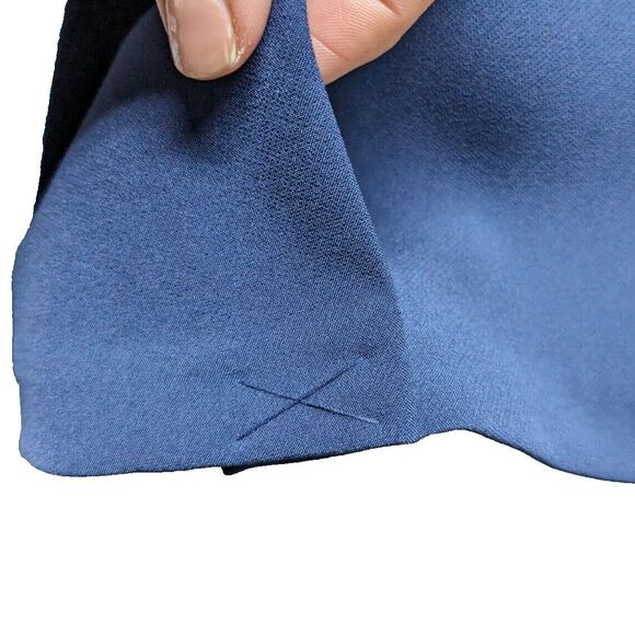 Project Runway Blazer Women Size Medium Navy Blue w/White Trim Jacket  M - Picture 6 of 8